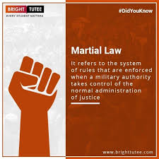 Do You Know What Is Martial Law Brighttutee Learnwithbt Scorewithbt Quiz Bebright Downloadbt Brighttutee Studen Online Lectures Student Online Classes