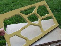 moules pochoir pour plaquettes de parements projets de jardins bricolage en beton pierre