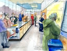 Sketchy Everett Blog 6 Waiting In Line At The Post Office The Week Before Christmas Sketchyeverett Illustration Art Design Illustration Waiting In Line