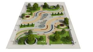 Landscape Park 2 3d Model 3d Model Landscape Architecture Drawing Landscape Model Urban Landscape Design