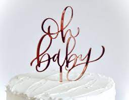 Oh Baby Cake Topper Baby Shower Cake Topper Baby Cake Etsy In 2021 Letter Cake Toppers Baby Shower Cake Topper Oh Baby Cake Topper