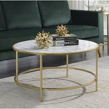 Essex Coffee Table In 2020 Coffee Table Gold Coffee Table Faux Marble Coffee Table