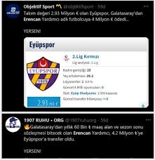 Transfer kulübün sosyal medya hesabından resmen açıklandı. Galatasaray Erencan I 4 2 Milyona Eyupspor A Satti Ortalik Karisti