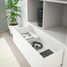 Just finished this lovely little project today. Eket White Light Grey Cabinet Combination With Feet Width 70 Cm Ikea