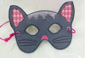 Stickdatei Maske Katze Fur Den Rahmen Ab 13 Cm X 18 Cm Fasching Party Kind Karneval Mask Sleep Eye Mask Eye Mask