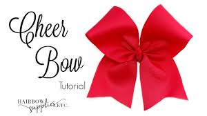 cheer bow tutorial diy cheerleading