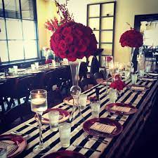 The dinner party was created by artist judy chicago, with the assistance of numerous volunteers, with the goal to end the ongoing cycle of omission in which women were written out of the historical record.. Black White Amp Red Dinner Party By Chloe Cook Events Pink Parties Gala Events Dinner Party