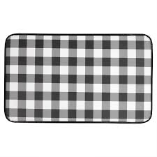Free shipping on orders over $25 shipped by amazon. Buffalo Check Printed Anti Fatigue Kitchen Floor Rug Mat In Black And White 18 X 30 Walmart Com Walmart Com
