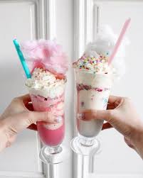 Cheers With A Cotton Candy Ice Cream Soda Alimento Fofo Milkshake Doces