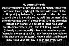 If You Don T Like My Post I Dont Care My Dear Friend Words Humor