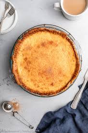 After the pie is chilled and set, it's covered with whipped topping and more toasted coconut. Step By Step Egg Custard Pie Recipe Confessions Of A Baking Queen