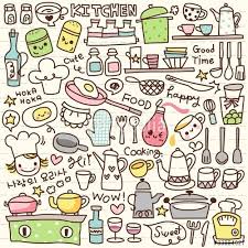 Cute Doodle Kitchen Stuff Stock Image And Royalty Free Vector Files On Fotolia Com Pic 33884027 Cute Doodles Doodle Drawings Doodle Sketch