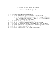 Naskah drama dalam bahasa jawa. Doc Susunan Acara Buka Bersama Ray Didan Academia Edu