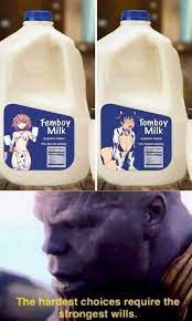 Femboy milk meme
