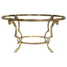 Arvi 44 clear glass coffee table, brass houzz $ 184.00. Brass Ram Head Coffee Table Base At 1stdibs