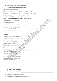 The music video for rehab was nominated for video of the year at the 2007 mtv video music awards, but lost to rihanna's umbrella. Rehab Amy Winehouse Esl Worksheet By Isabel Farinha