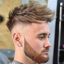 High Razor Fade With Textured Hair And Beard Haircuts For Men Mens Hairstyles Fade Haircut