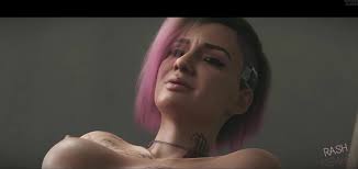 Cyberpunk 2077 judy Alvarez Love at Very first Braindance by Rash Nemain  cartoon 3 DIMENSIONAL Anime