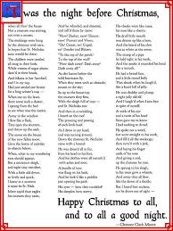 Twas The Night Before Christmas Christmas Poems The Night Before Christmas Christmas Words