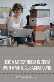 How To Hide A Messy Room In Zoom With Virtual Background Messy Room Background Diy Green Screen Backdrop