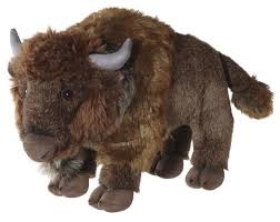 Bison At Standing Rock Signature By Aurora 14 36cm Standing Bison Buffalo Plush Toy Plush Toy Plush Toys