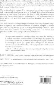 Feasting in a Famine of the Word: Lutheran Preaching in the Twenty-First  Century