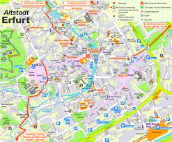 Erfurt (thuringia) , germany on map. Erfurt City Center Map