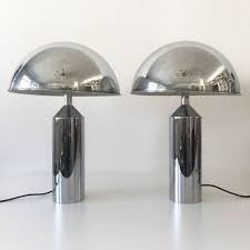 Paar Seltene Grosse Mid Century Modern Tischleuchten Tischlampen Von Wkr Leuchten Mid Century Modern Table Lamps Modern Table Lamp Modern Table Lamp Design