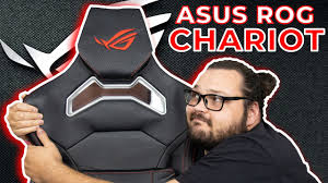 Rog chariot rgb gaming chair in racing car style featuring memory foam lumbar support, 4d armrests, tilt mechanism and durable class 4 gas lift. The Perfect Gaming Chair Asus Rog Chariot Review Youtube