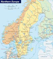 Sweden Norway Finland Nothern Europe Denmark Map Norway Visit Sweden