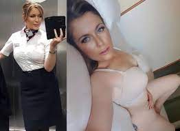 Real flight attendant porn