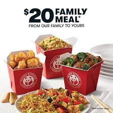 Prepared steamed white rice with soy sauce, eggs, peas, carrots and green onions. Panda Express Has A 20 Family Meal Deal This Month