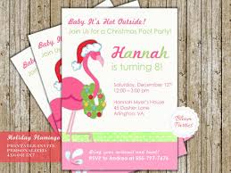 Christmas in july christmas ideas christmas crafts xmas christmas ornaments shrink film festive crafts. Christmas Pool Party Invitation Winter Flamingo Pool Party Christmas In July Swim Birthday Party Invite Digi Christmas In July Flamingo Pool Parties Pool Party