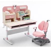 Wholesales Kids Study Desk and Chair Set Pink Study Table for Children  Girls Home Furniture Child Reading Study Table Sets Pink