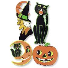 Retro Vintage Halloween Cutouts By Beistle 60 S And 70 S Reproductions I Think Everyone Has Or Has Had A Retro Halloween Beistle Halloween Vintage Halloween