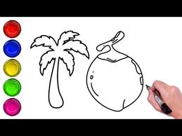 In fact, drawing a coconut is very easy. Learn To Draw Coconut Tree And Coconut In Very Easy Step By Step In Easy Method For Kids Draw Coconut Tree A Tree Drawing Drawing For Kids Coconut Tree Drawing