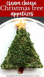 65 easy christmas appetizers to kick off your holiday feast this year. Cream Cheese Christmas Tree Appetizer Shaken Together