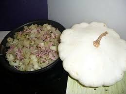 Recette Aillade De Patisson Aux Lardons Proposee Par 750 Grammes Recettes De Cuisine Patisson Recette