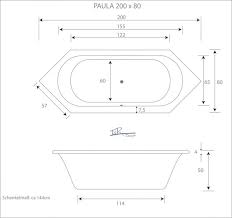 Whirlpool Basic Sechseck Badewanne Paula M 200 X 80 X 50 Cm Badewanne24 De