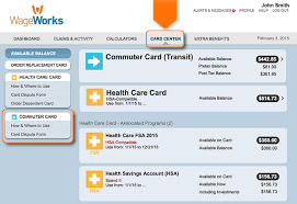 Can be active debit, credit cards. Wageworks Commuter Card For Public Transit And Parking Expenses Wageworks