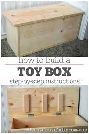 Drill three holes along the top edge of the divider and of the end that will go on the shelving side. How To Build A Toy Box Adventures Of A Diy Mom