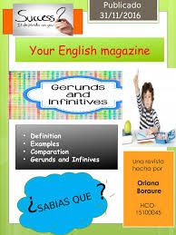 Here are 50 examples of gerunds; Calameo Ingles
