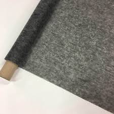 It's made by knitted fibers together. Iron On Fusible Interfacing Light Charcoal 1st For Fabric
