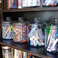 Art Supplies Organized With Mason Jars Creatively Organized Home Office Boosts Your Mood And Make Y Art Supply Organization Home Office Organization Toy Rooms