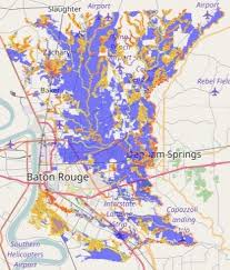 A+ (dark green) areas are safest. Baton Rouge Flood Inundation Maps Showing Probabilistic Forecast Flood Download Scientific Diagram