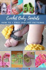 24 Crochet Baby Sandals Free Patterns Allfreecrochet Com