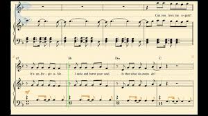 Piano Love Me Again John Newman Sheet Music Chords Vocals Youtube