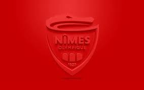 Download Wallpapers Nimes Olympique Creative 3d Logo Red Background 3d Emblem French Football Club Ligue 1 Nimes France 3d Art Football Stylish 3d Logo 3d Logo Red Background Logos