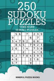 Puzzles are a fun way to pass the time whether on a rainy day or as a family project. Amazon Com 250 Sudoku Puzzles Very Hard Sudoku Puzzles Sudoku Collection Volume 13 9781727193749 Mindful Puzzle Books Books