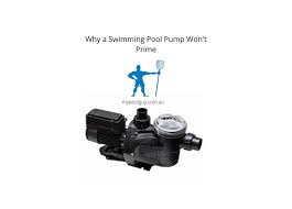 Why A Swimming Pool Pump Won T Prime My Pool Guy